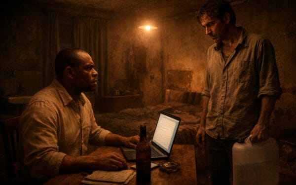 Conto: “O Cobrador de Sorrisos: Quando a Autoajuda Vira um Banho de Gasolina”